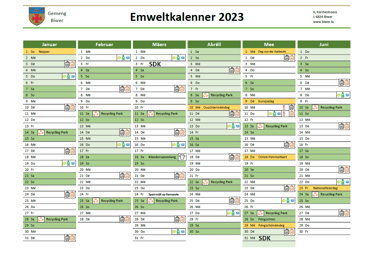 Emweltkalener 2023